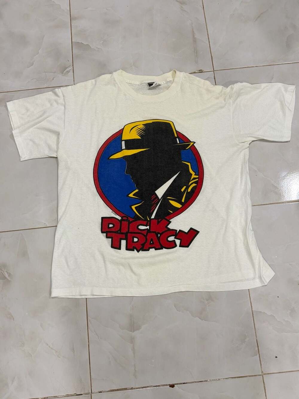 Vintage 1990 Dick Tracy Movie Promo Graphic T-Shirt XL Made in USA